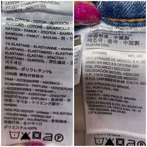 Levi's Premium 512 Reflective Stripe Slim Taper Men's 34x34 Warp Stretch Denim - Picture 8 of 10